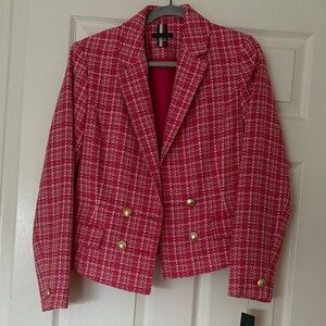 Women's Pink Tweed Blazer